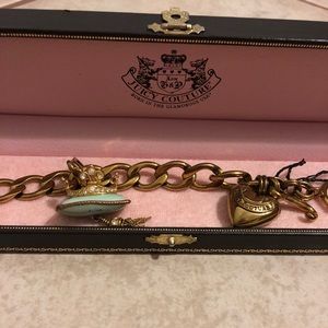 Juicy Couture Gold Charm Bracelet.